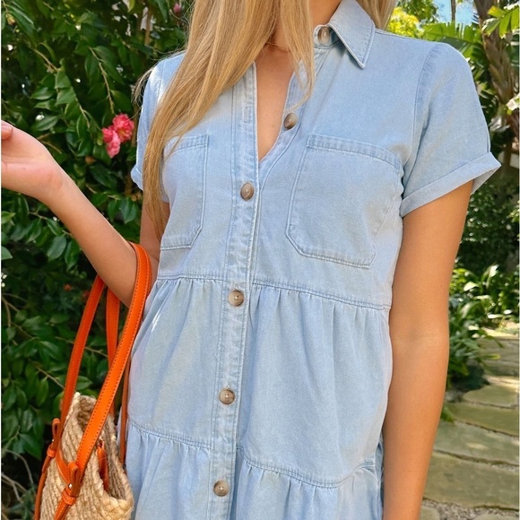 SHOW ME YOUR MUMU Birmingham Dress In Clear Skies - Picture 6 of 6